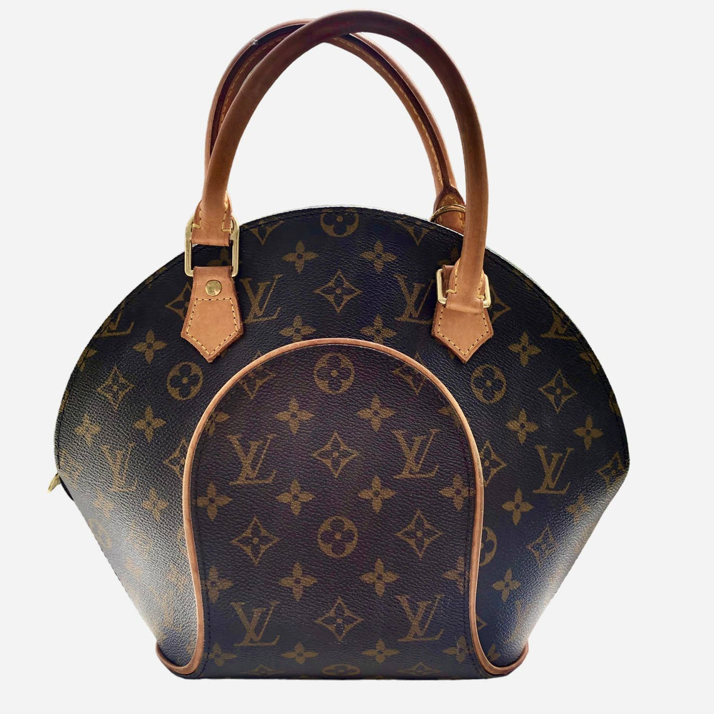 Louis Vuitton Ellipse PM Monogram Leather Trim Handbag